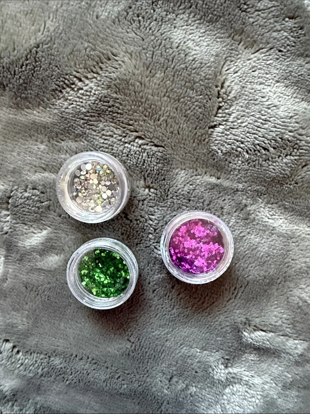 Clear Nail Tips and Glitter Nail Art Set - Home Party Supplies